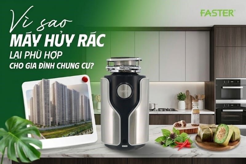 Máy Hủy Rác Thực Phẩm Có Tốt Không? Có Nên Lắp Cho Bếp Chung Cư?