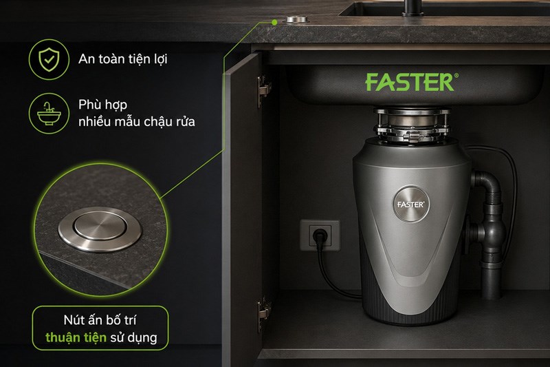 Máy hủy rác thực phẩm được lắp ở đâu? Sử dụng như thế nào?