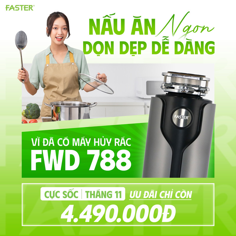 Máy hủy rác gia đình FWD 788