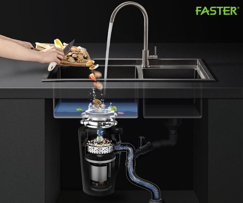 Máy hủy rác gây ồn lắp sai kỹ thuật