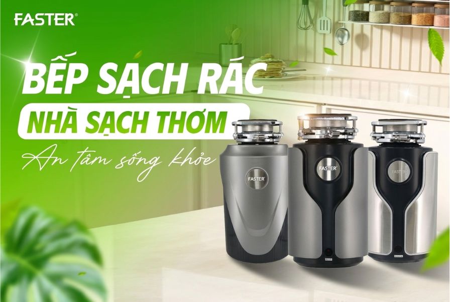3 Dòng máy hủy rác hữu cơ nhà bếp