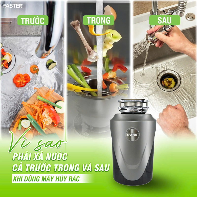 Hướng dẫn sử dụng máy hủy rác thực phẩm đúng cách